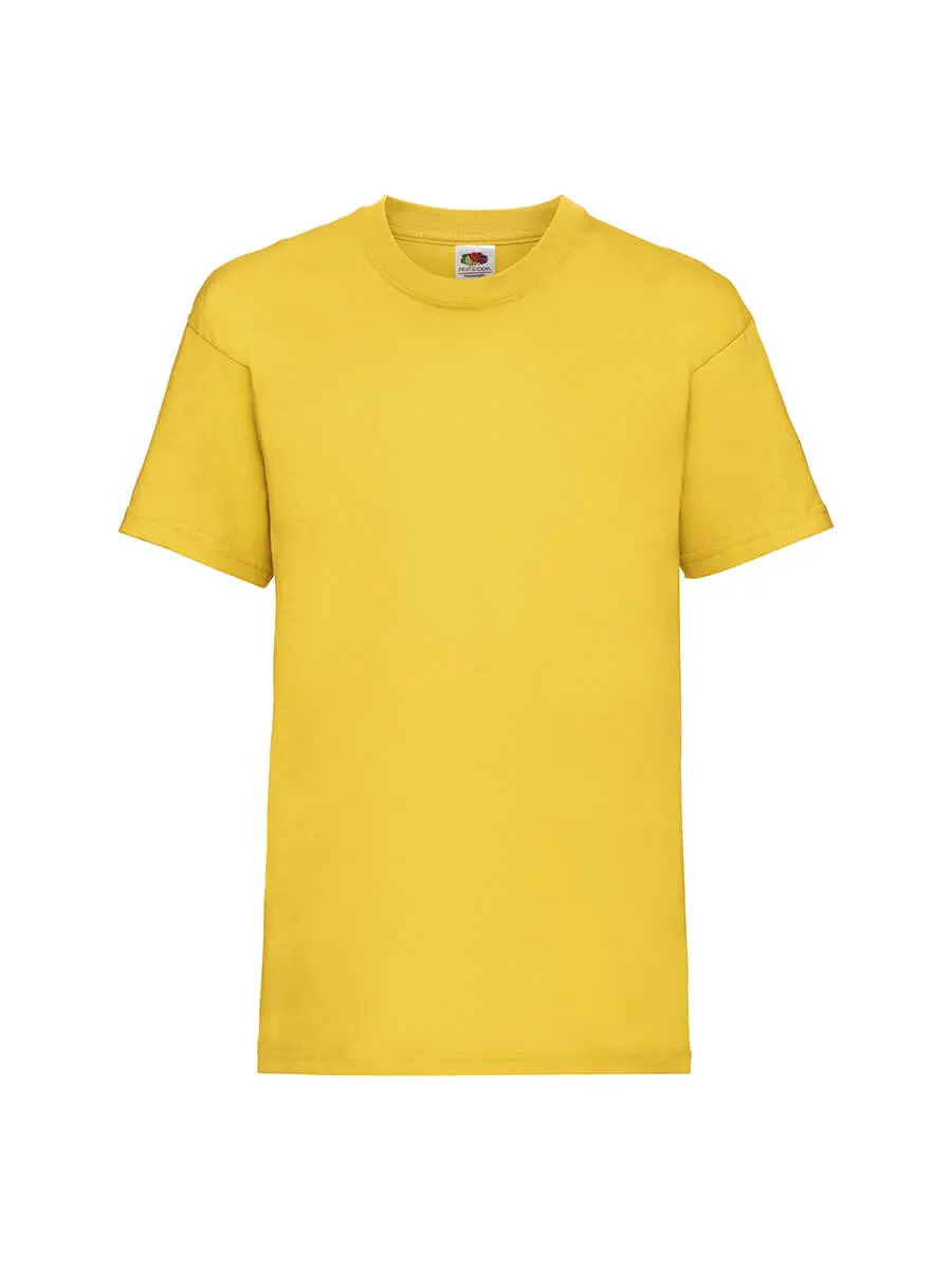 T-shirt bambino girocollo manica corta in 100% cotone 165 g Giallo oro T-shirt bambino girocollo manica corta in 100% cotone 165 g Giallo oro