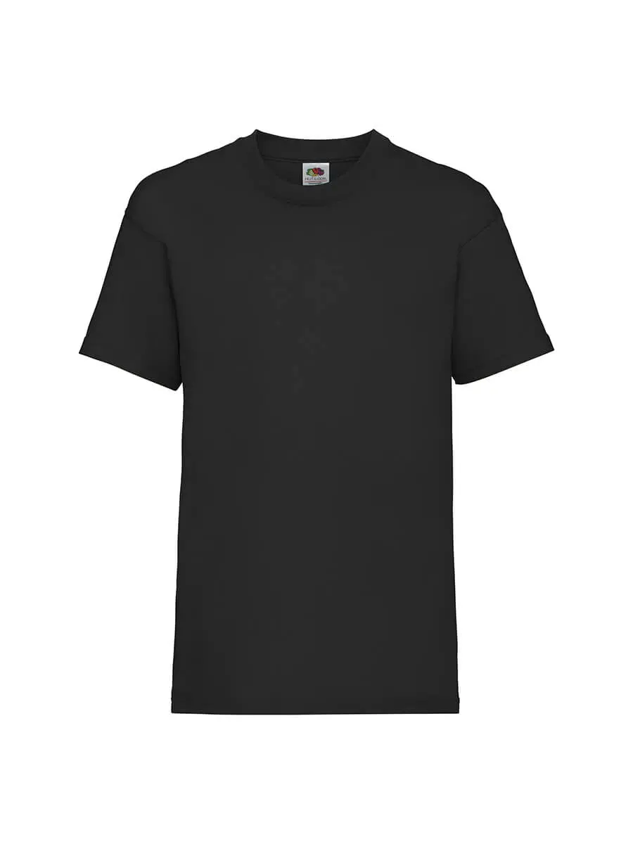 T-shirt bambino girocollo manica corta in 100% cotone 165 g Nero T-shirt bambino girocollo manica corta in 100% cotone 165 g Nero