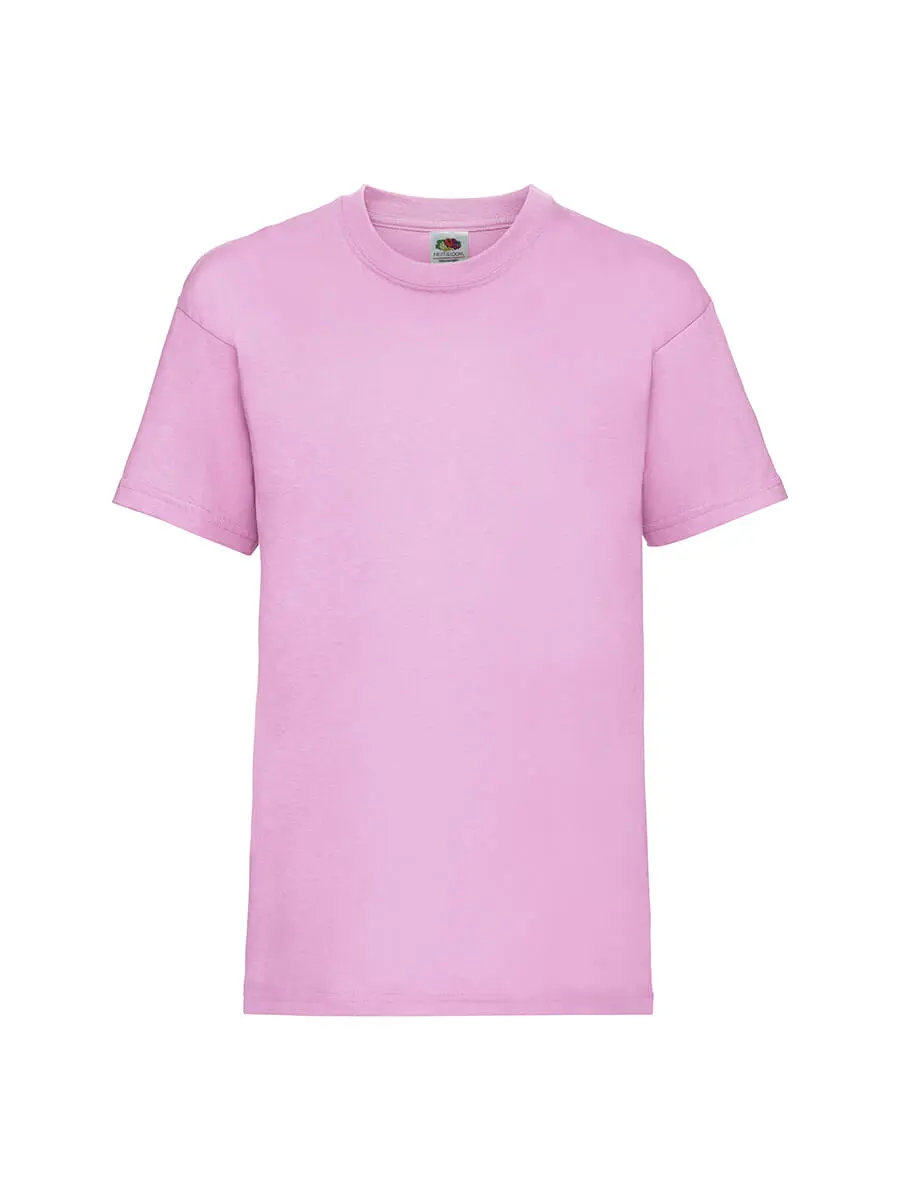 T-shirt bambino girocollo manica corta in 100% cotone 165 g Rosa chiaro T-shirt bambino girocollo manica corta in 100% cotone 165 g Rosa chiaro