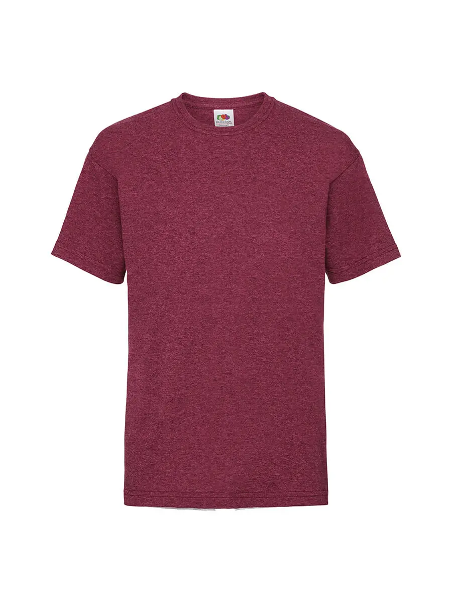 T-shirt bambino girocollo manica corta in 100% cotone 165 g Rosso melange T-shirt bambino girocollo manica corta in 100% cotone 165 g Rosso melange