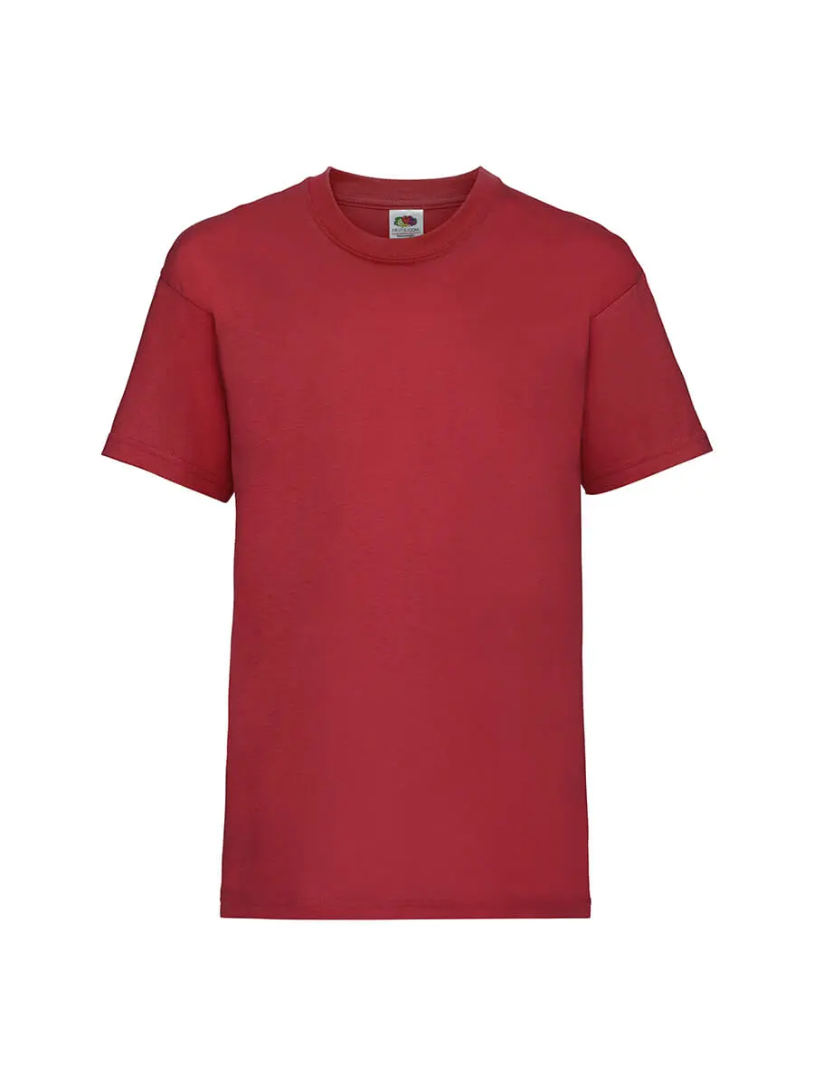 T-shirt bambino girocollo manica corta in 100% cotone 165 g Rosso T-shirt bambino girocollo manica corta in 100% cotone 165 g Rosso