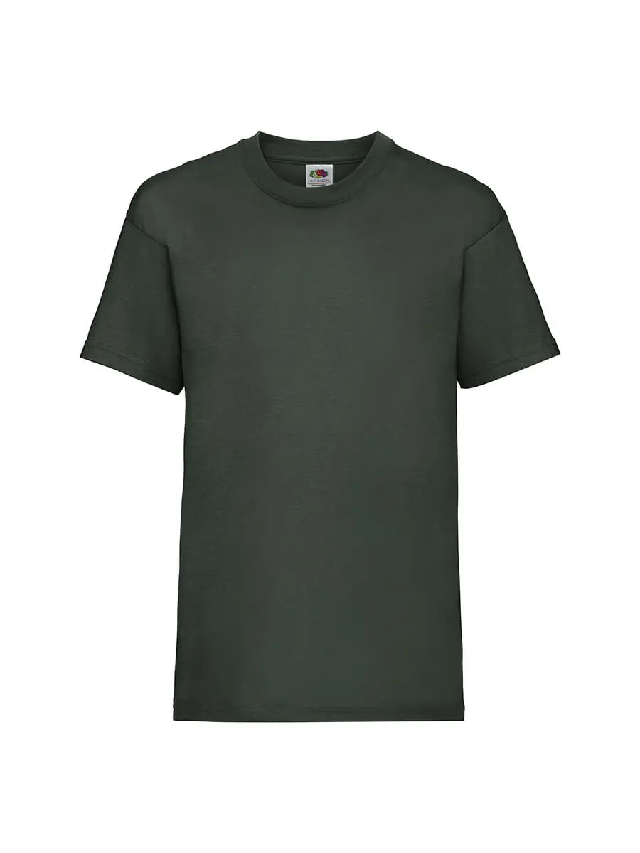 T-shirt bambino girocollo manica corta in 100% cotone 165 g Verde Bottiglia T-shirt bambino girocollo manica corta in 100% cotone 165 g Verde Bottiglia