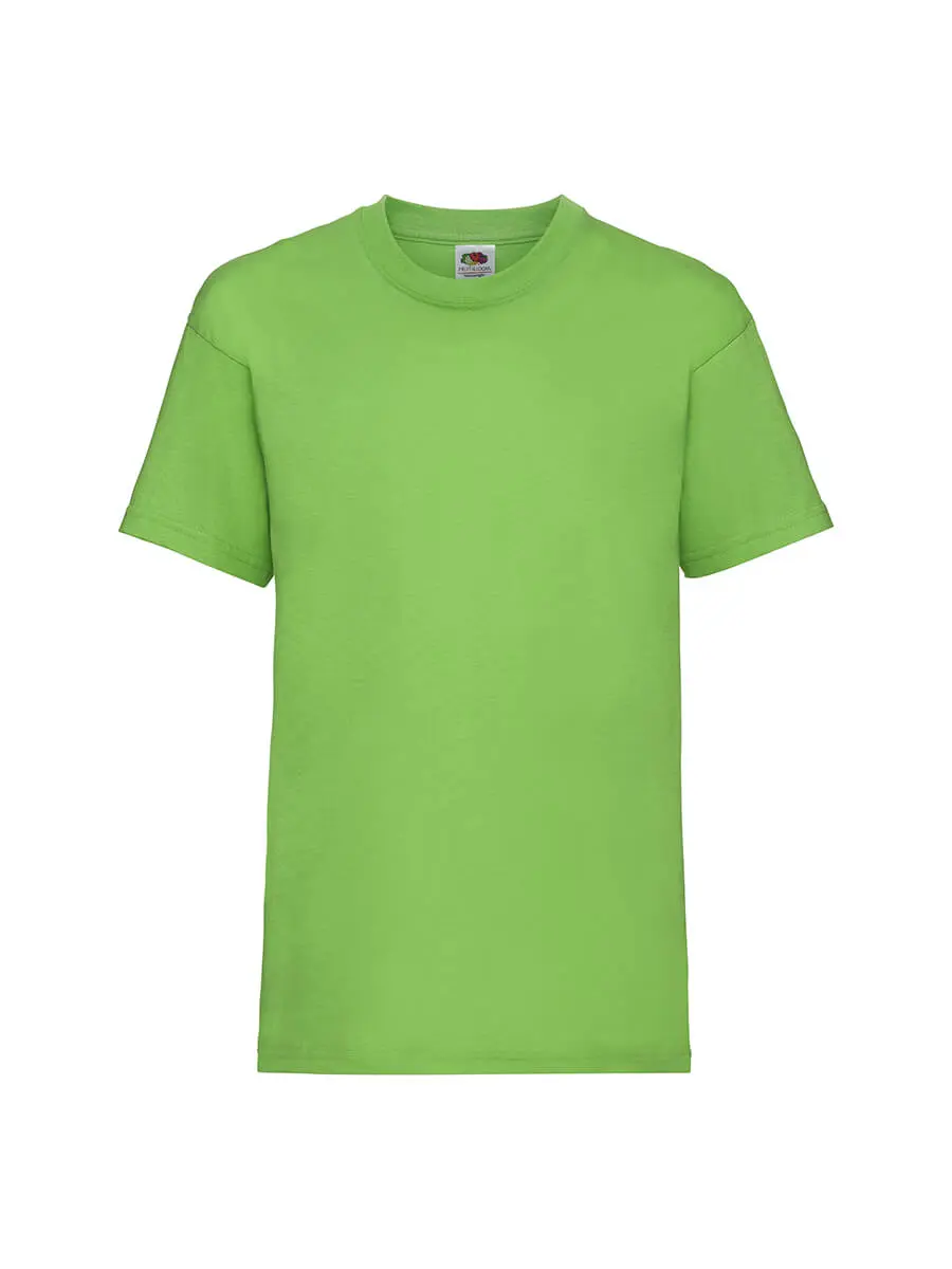 T-shirt bambino girocollo manica corta in 100% cotone 165 g Verde lime T-shirt bambino girocollo manica corta in 100% cotone 165 g Verde lime