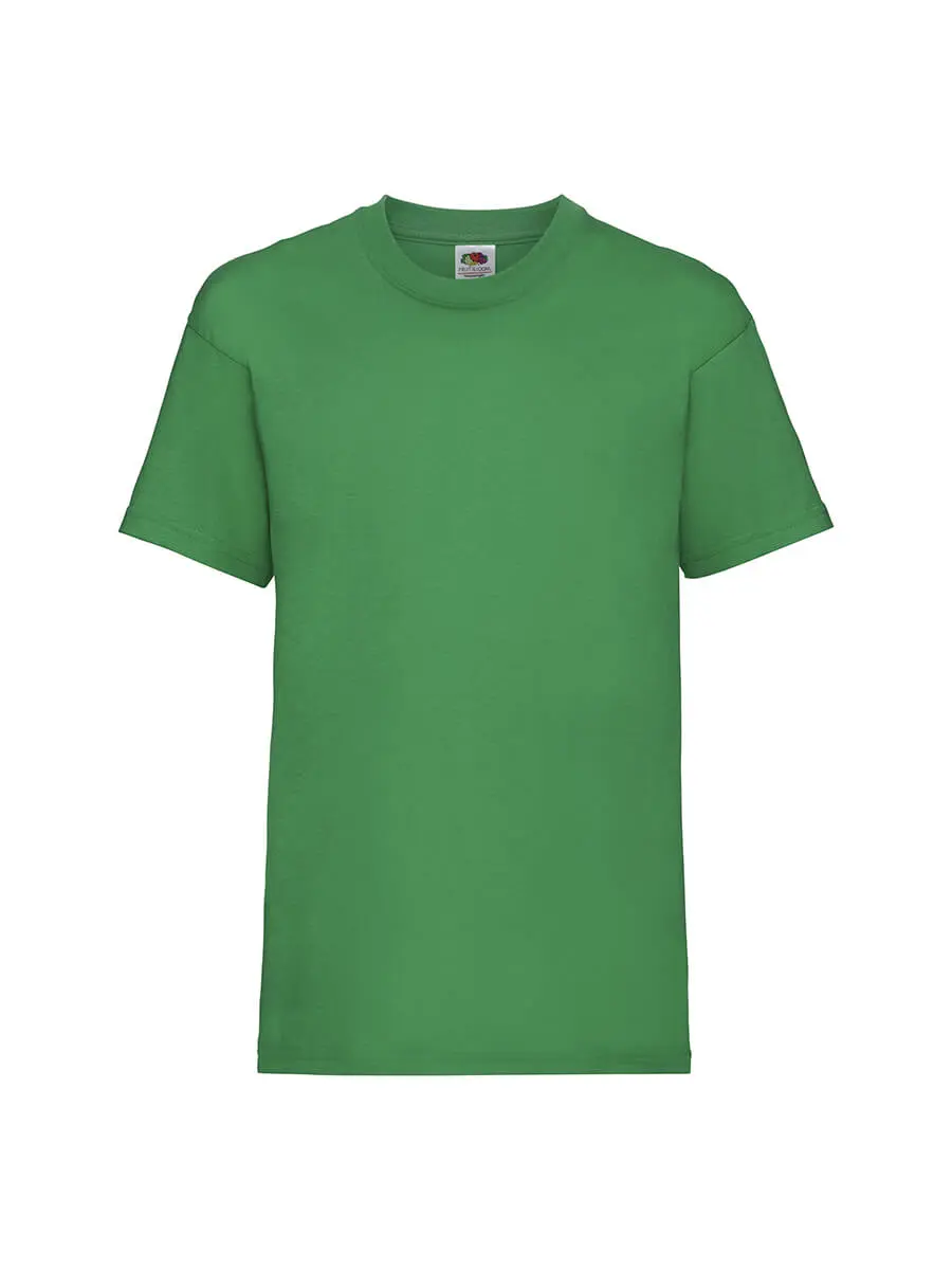 T-shirt bambino girocollo manica corta in 100% cotone 165 g Verde prato T-shirt bambino girocollo manica corta in 100% cotone 165 g Verde prato