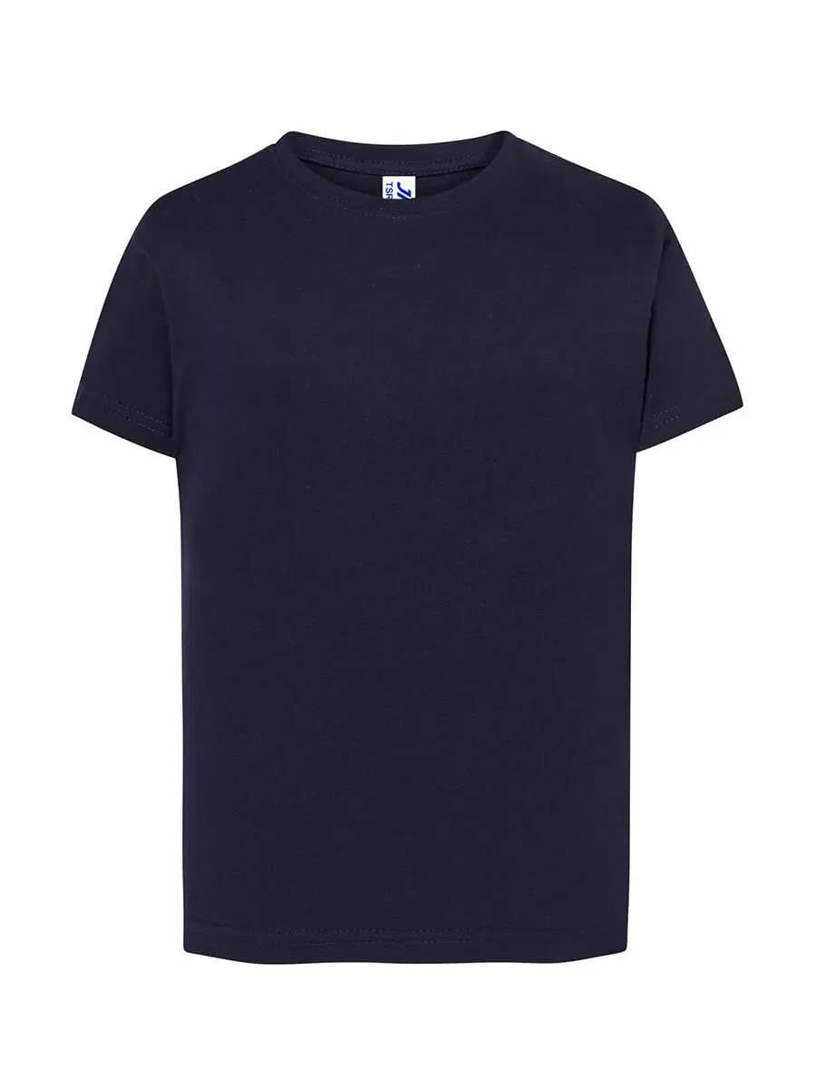 T-shirt bambino girocollo manica corta in 100% cotone 190 g Blu navy T-shirt bambino girocollo manica corta in 100% cotone 190 g Blu navy