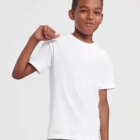 T-shirt bambino manica corta in 100% cotone 180 g