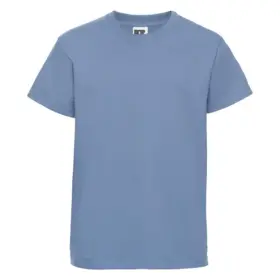 T-shirt bambino manica corta in 100% cotone 180 g Azzurro cielo