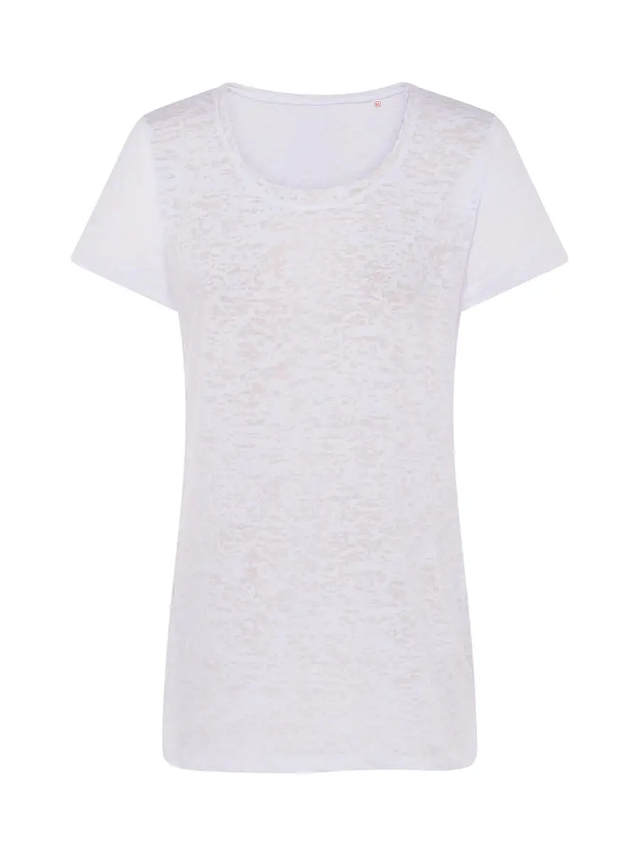 T-shirt donna girocollo manica corta 125 g Bianco T-shirt donna girocollo manica corta 125 g Bianco