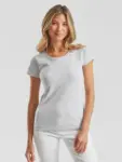 T-shirt donna girocollo manica corta 145 g