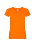 T-shirt donna girocollo manica corta 145 g
