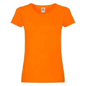 T-shirt donna girocollo manica corta 145 g Arancione
