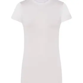 T-shirt donna girocollo manica corta 150 g Bianco