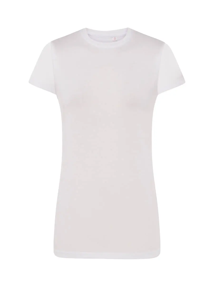 T-shirt donna girocollo manica corta 150 g Bianco T-shirt donna girocollo manica corta 150 g Bianco