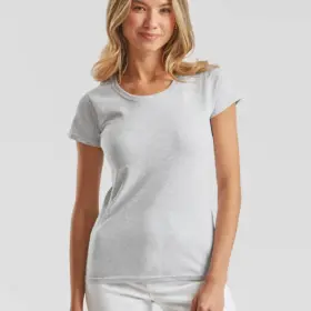 T-shirt donna girocollo manica corta in 100% cotone 145 g