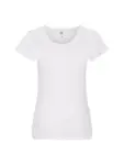 T-shirt donna girocollo manica corta in 100% cotone 145 g