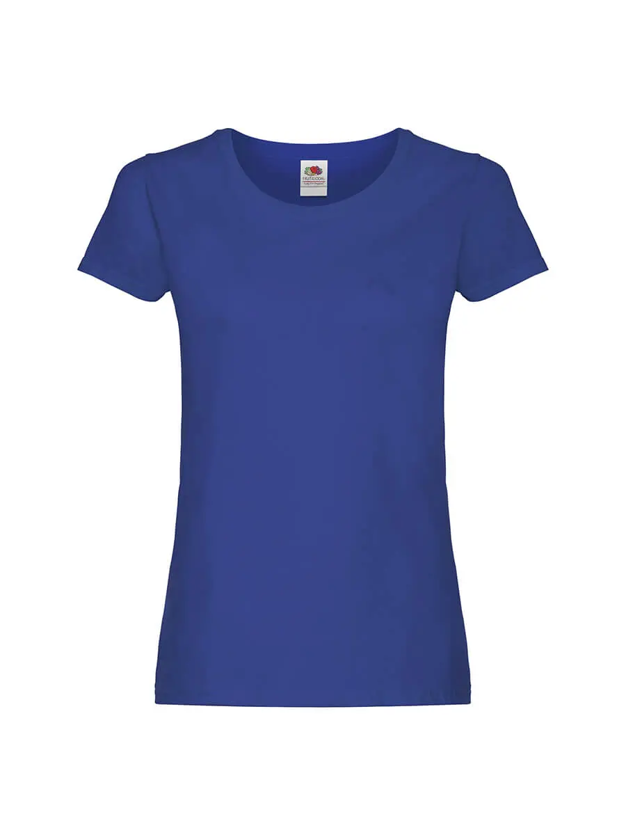 T-shirt donna girocollo manica corta in 100% cotone 145 g Blu royal T-shirt donna girocollo manica corta in 100% cotone 145 g Blu royal