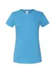 T-shirt donna girocollo manica corta in 100% cotone 150 g