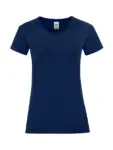 T-shirt donna girocollo manica corta in 100% cotone 150 g