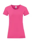 T-shirt donna girocollo manica corta in 100% cotone 150 g