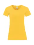 T-shirt donna girocollo manica corta in 100% cotone 150 g