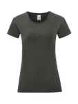 T-shirt donna girocollo manica corta in 100% cotone 150 g