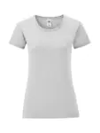 T-shirt donna girocollo manica corta in 100% cotone 150 g