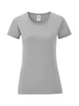 T-shirt donna girocollo manica corta in 100% cotone 150 g