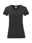 T-shirt donna girocollo manica corta in 100% cotone 150 g