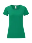 T-shirt donna girocollo manica corta in 100% cotone 150 g