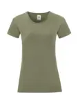 T-shirt donna girocollo manica corta in 100% cotone 150 g