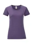 T-shirt donna girocollo manica corta in 100% cotone 150 g