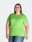 T-shirt donna girocollo manica corta in 100% cotone 155 g