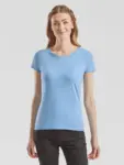 T-shirt donna girocollo manica corta in 100% cotone 165 g
