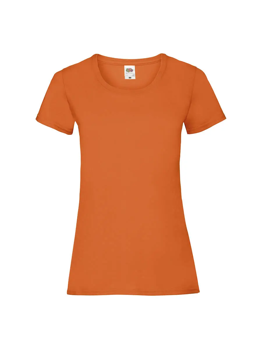 T-shirt donna girocollo manica corta in 100% cotone 165 g Arancione T-shirt donna girocollo manica corta in 100% cotone 165 g Arancione