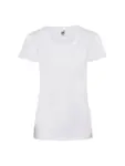 T-shirt donna girocollo manica corta in 100% cotone 165 g