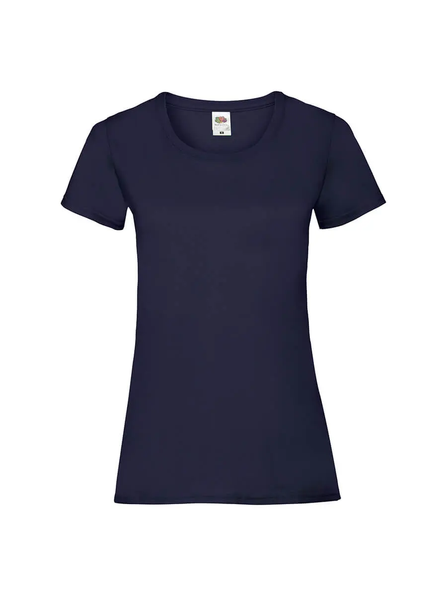 T-shirt donna girocollo manica corta in 100% cotone 165 g Blu navy T-shirt donna girocollo manica corta in 100% cotone 165 g Blu navy