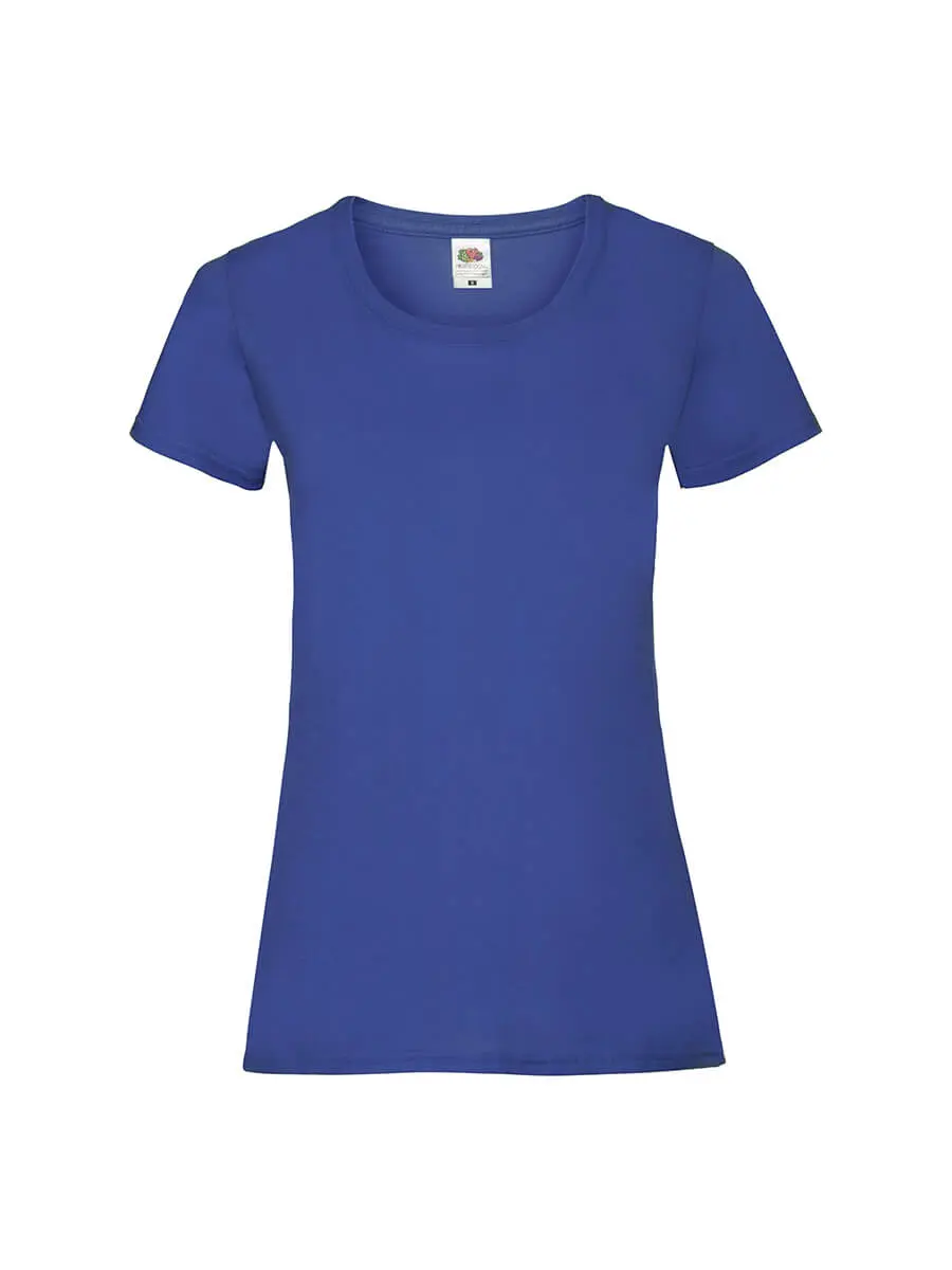 T-shirt donna girocollo manica corta in 100% cotone 165 g Blu royal T-shirt donna girocollo manica corta in 100% cotone 165 g Blu royal