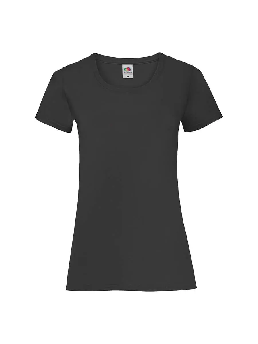T-shirt donna girocollo manica corta in 100% cotone 165 g Nero T-shirt donna girocollo manica corta in 100% cotone 165 g Nero
