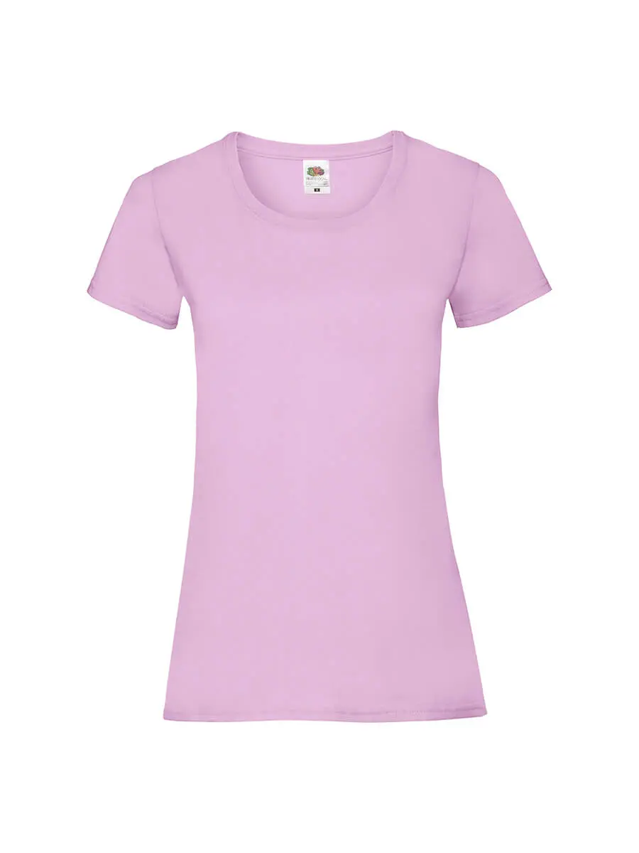 T-shirt donna girocollo manica corta in 100% cotone 165 g Rosa chiaro T-shirt donna girocollo manica corta in 100% cotone 165 g Rosa chiaro