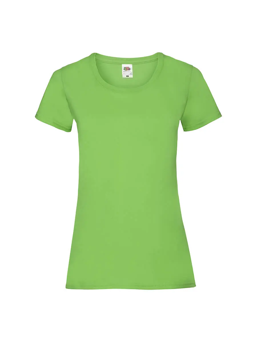T-shirt donna girocollo manica corta in 100% cotone 165 g Verde lime T-shirt donna girocollo manica corta in 100% cotone 165 g Verde lime