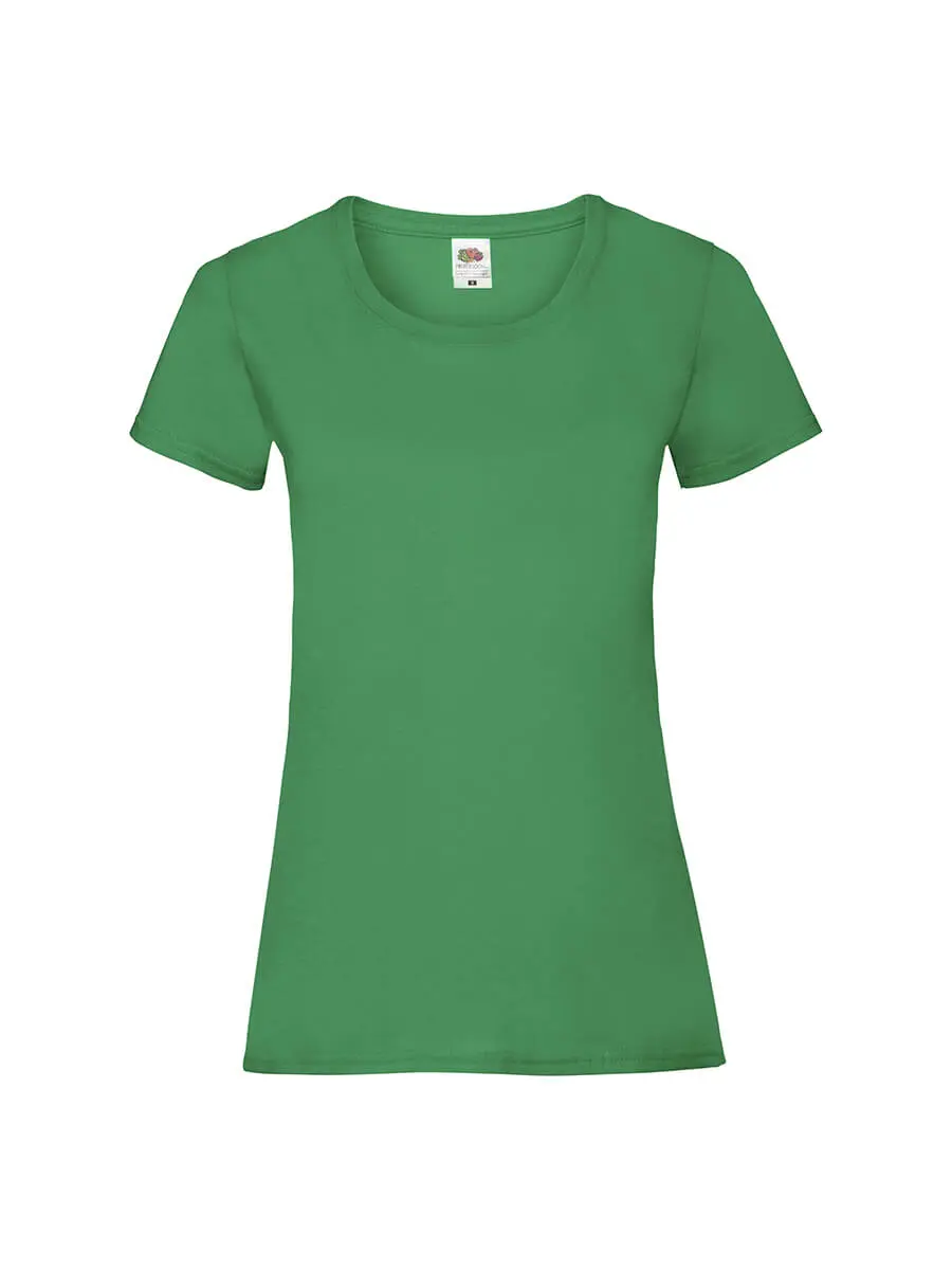 T-shirt donna girocollo manica corta in 100% cotone 165 g Verde prato T-shirt donna girocollo manica corta in 100% cotone 165 g Verde prato