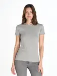T-shirt donna girocollo manica corta in 100% cotone 170 g