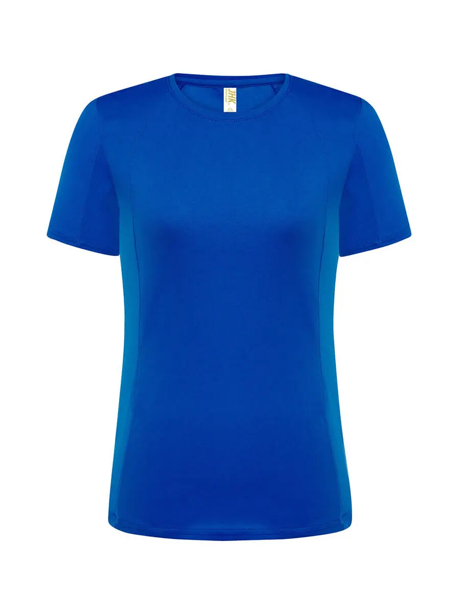 T-shirt donna girocollo manica corta slim fit 130 g Blu royal T-shirt donna girocollo manica corta slim fit 130 g Blu royal