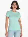 T-shirt donna girocollo manica corta slim fit in 100% cotone 150 g