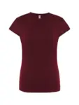 T-shirt donna girocollo manica corta slim fit in 100% cotone 150 g