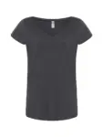 T-shirt donna scollo a v manica corta in 100% cotone 120 g – 2E7CLZKCB