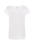 T-shirt donna scollo a v manica corta in 100% cotone 120 g – 2E7CLZKCB