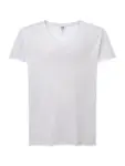 T-shirt donna scollo a v manica corta in 100% cotone 120 g