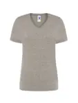 T-shirt donna scollo a v manica corta in 100% cotone 145 g