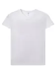 T-shirt donna scollo a v manica corta in 100% cotone 155 g